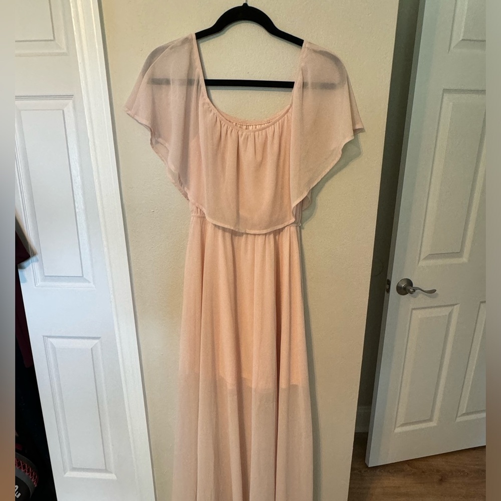 Baltic barn pink off shoulder dress